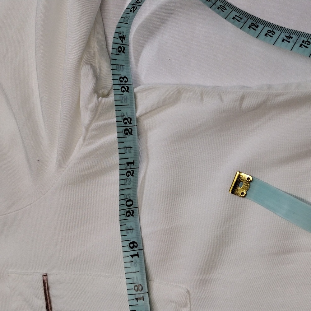 Cosabella Long sleeve Pajama Set White With Brown Trim Size XL - Picture 8 of 15